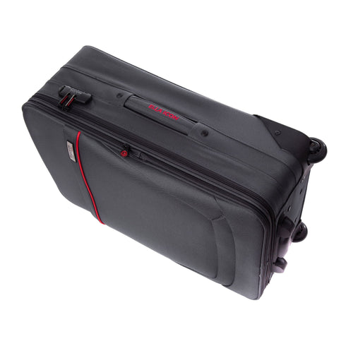 Troler Carla Gri cu Rosu 64x40x23cm